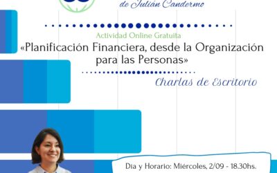 Charla gratuita online «Planificación Financiera, desde la Organización para las Personas»