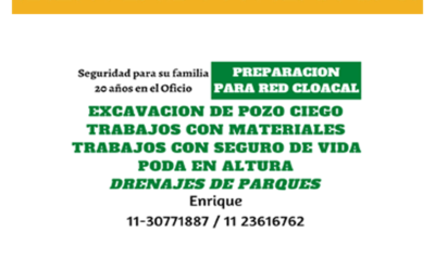 Excavacion de pozo ciego ahora en Pilar GPS
