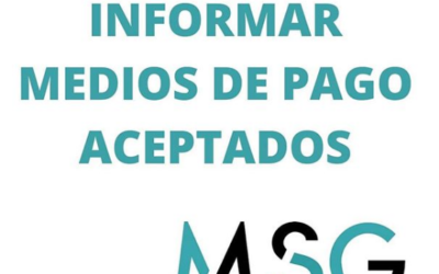 Es obligatorio informar medios de pago aceptados
