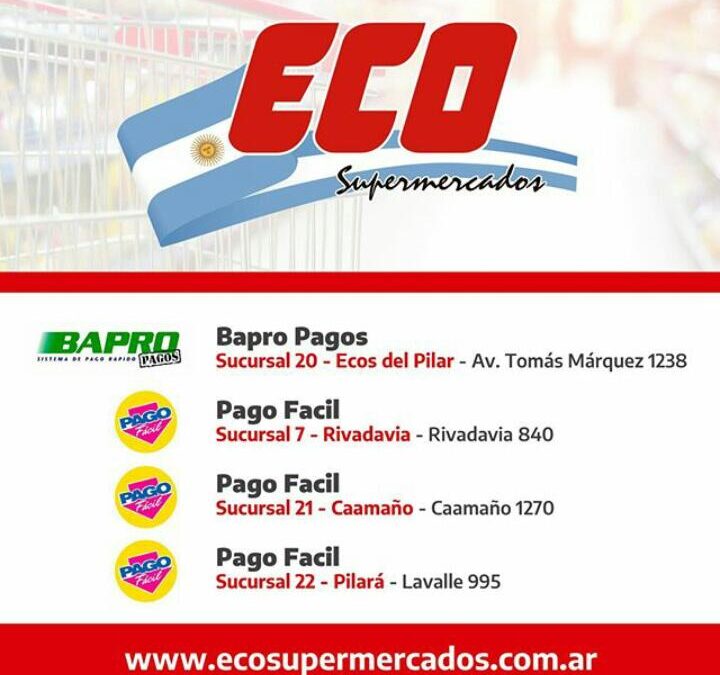 Supermercados Eco ahora con #PagoFacil