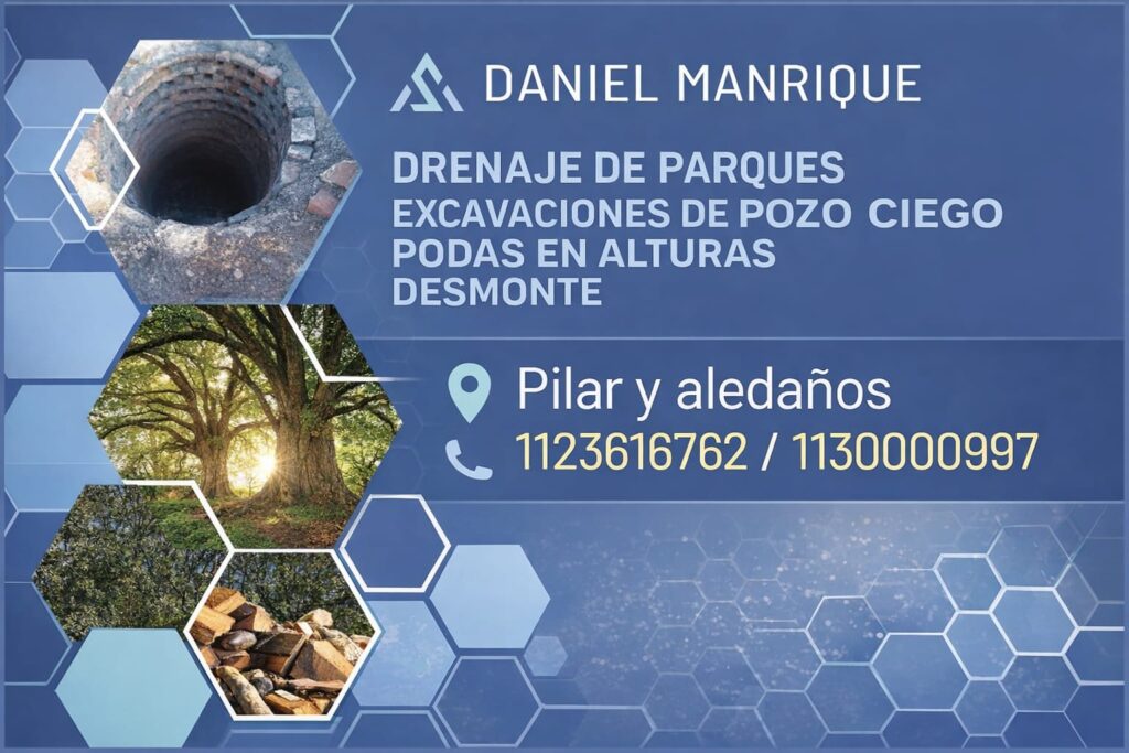 Excavacion de pozo ciego Pilar